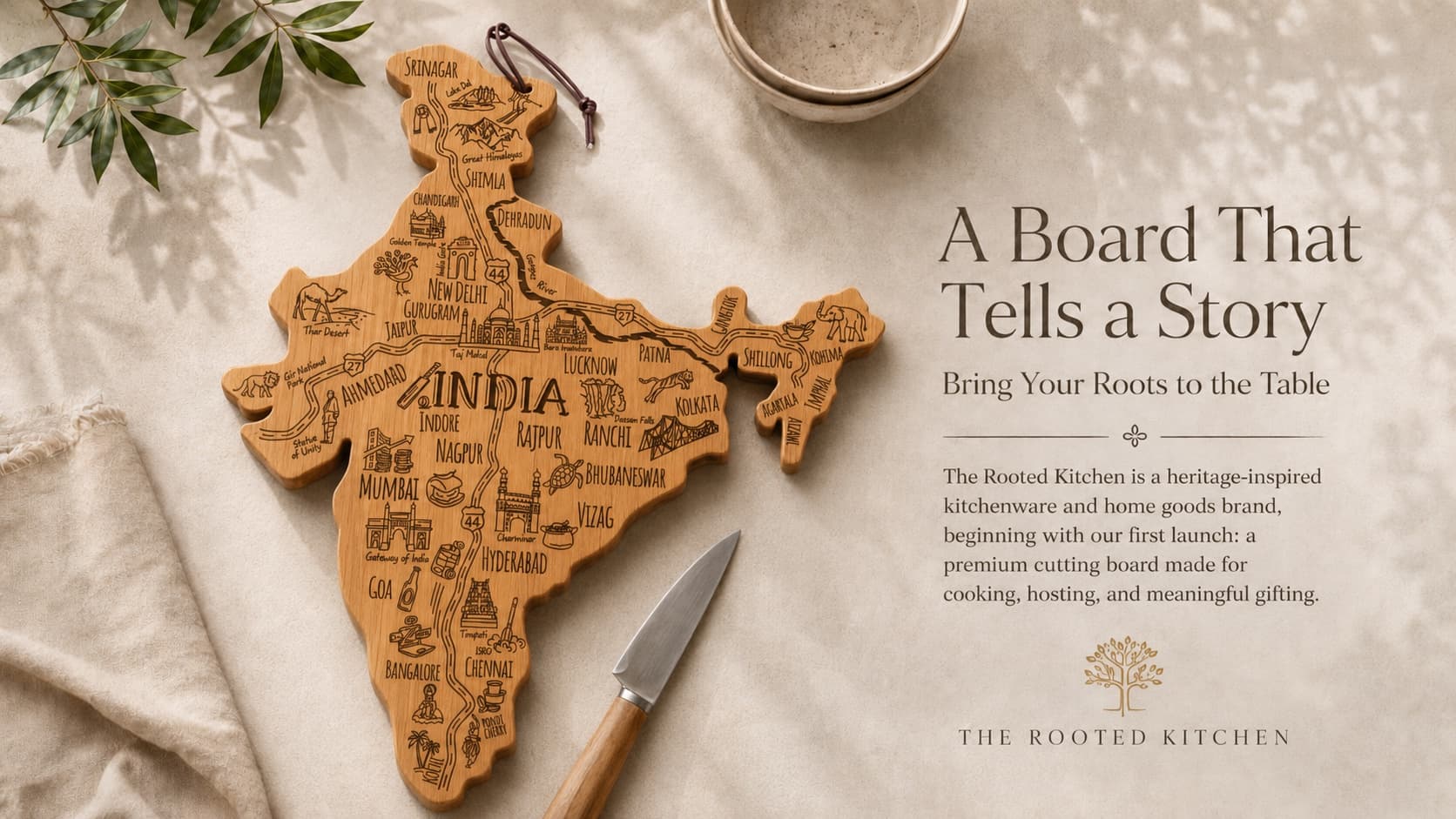 The India Board with the message A Board That Tells a Story